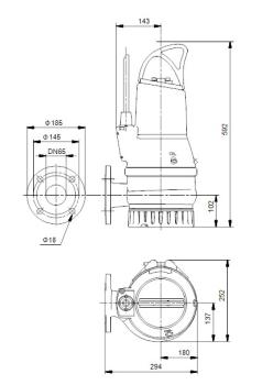 DP10.65.26.A.2.50B - 96106544 Grundfos Tauchpumpe